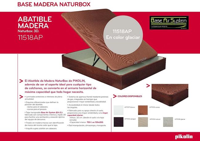 ABATIBLE MADERA NATURBOX PIKOLIN